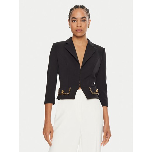 Elisabetta Franchi Marynarka GI-T85-46E2 Czarny Regular Fit ze sklepu MODIVO w kategorii Marynarki damskie - zdjęcie 182605178