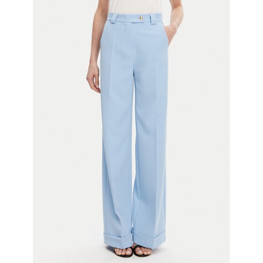 Maryley Spodnie materiałowe 25EB537/M26/43MA Błękitny Regular Fit ze sklepu MODIVO w kategorii Spodnie damskie - zdjęcie 182605198