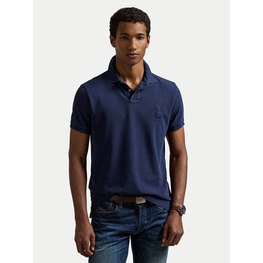 Polo Ralph Lauren Polo 710938137006 Granatowy Slim Fit ze sklepu MODIVO w kategorii T-shirty męskie - zdjęcie 182605237