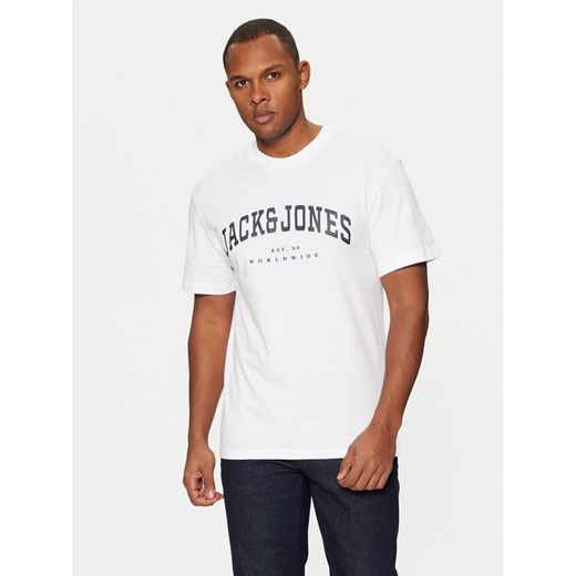 Jack&Jones T-Shirt 12257579 Biały Relaxed Fit ze sklepu MODIVO w kategorii T-shirty męskie - zdjęcie 182605315