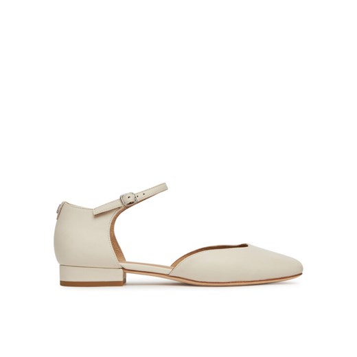 LAUREN RALPH LAUREN Półbuty Emellie 802966877002 Biały ze sklepu MODIVO w kategorii Balerinki - zdjęcie 182605327