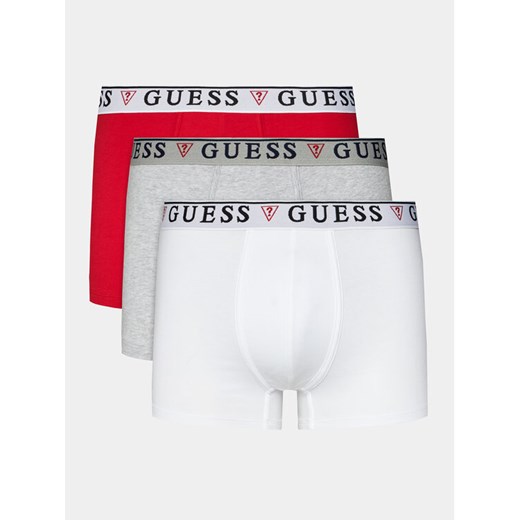 Guess Komplet 3 par bokserek U97G01 KCD31 Czerwony ze sklepu MODIVO w kategorii Majtki męskie - zdjęcie 182605398