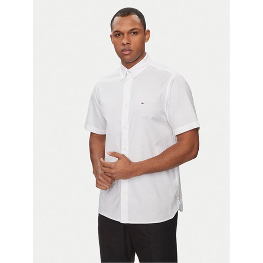 Tommy Hilfiger Koszula 1985 MW0MW33810 Biały Slim Fit ze sklepu MODIVO w kategorii Koszule męskie - zdjęcie 182605399