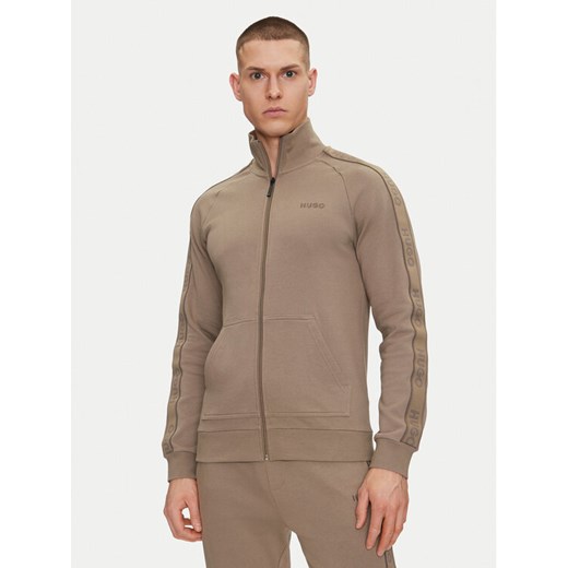 HUGO Bluza Liam 50540933 Beżowy Regular Fit ze sklepu MODIVO w kategorii Bluzy męskie - zdjęcie 182605418
