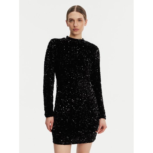 DKNY Sukienka koktajlowa P4ID6XQY Czarny Regular Fit ze sklepu MODIVO w kategorii Sukienki - zdjęcie 182605547