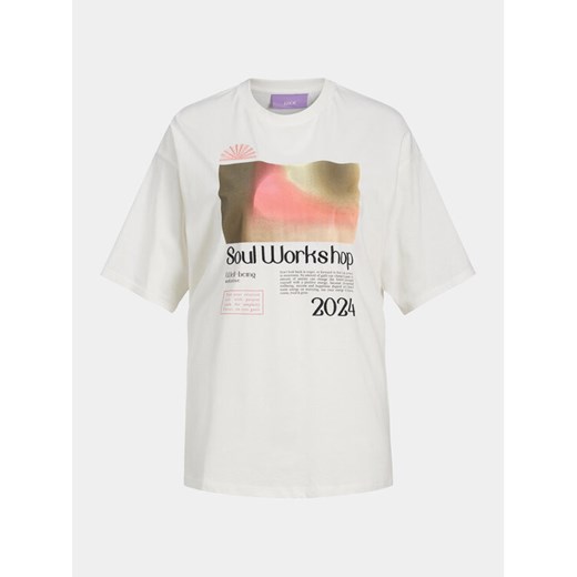 JJXX T-Shirt Paige 12252311 Biały Regular Fit ze sklepu MODIVO w kategorii Bluzki damskie - zdjęcie 182605575