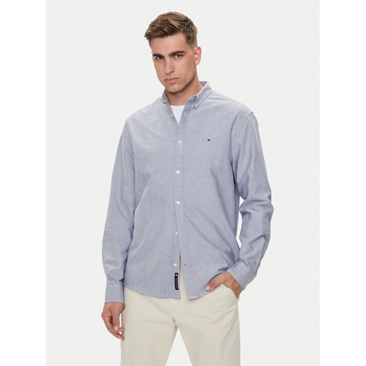 Tommy Jeans Koszula Entry DM0DM19134 Niebieski Regular Fit ze sklepu MODIVO w kategorii Koszule męskie - zdjęcie 182605579