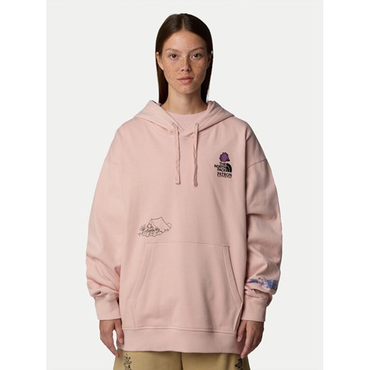 The North Face Bluza Unisex Mountain Cleanup NF0A8C2V Różowy Oversize ze sklepu MODIVO w kategorii Bluzy męskie - zdjęcie 182605628