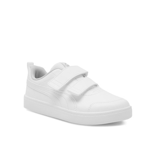 Puma Sneakersy Courtflex v2 V PS* 371543 04 Biały ze sklepu MODIVO w kategorii Trampki dziecięce - zdjęcie 182605679