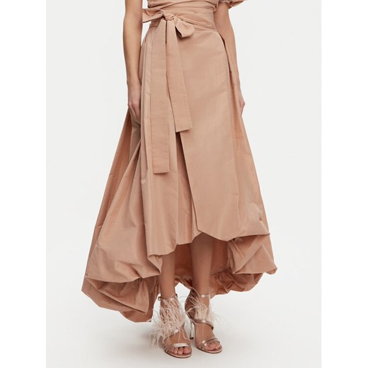 PINKO Spódnica trapezowa Taffeta 104913 Y3LE Beżowy Regular Fit ze sklepu MODIVO w kategorii Spódnice - zdjęcie 182605686