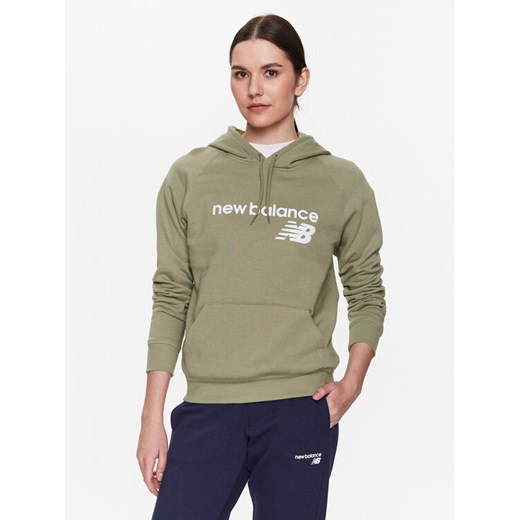 New Balance Bluza Classic Core WT03810 Zielony Relaxed Fit ze sklepu MODIVO w kategorii Bluzy damskie - zdjęcie 182605699