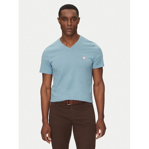 Guess T-Shirt M2YI37 I3Z14 Niebieski Slim Fit ze sklepu MODIVO w kategorii T-shirty męskie - zdjęcie 182605745