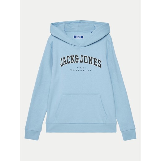 Jack&Jones Junior Bluza Caleb 12259564 Niebieski Relaxed Fit ze sklepu MODIVO w kategorii Bluzy chłopięce - zdjęcie 182605777