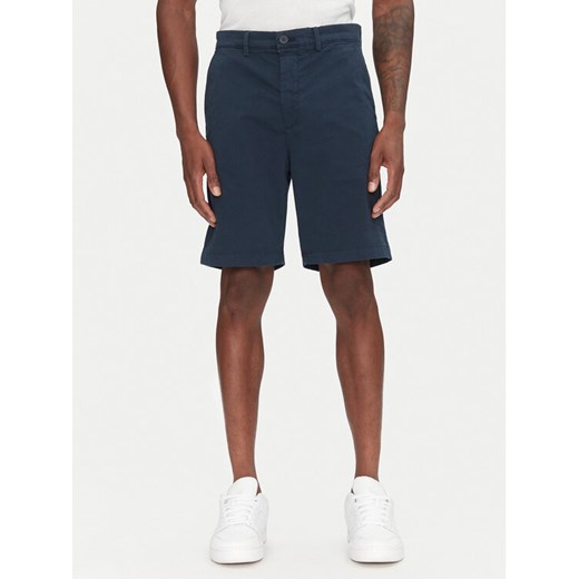 Pepe Jeans Szorty materiałowe PM801181 Granatowy Regular Fit ze sklepu MODIVO w kategorii Spodenki męskie - zdjęcie 182605848