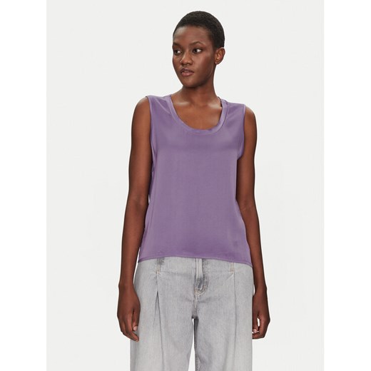 ViCOLO Bluzka TD0006 Fioletowy Relaxed Fit ze sklepu MODIVO w kategorii Bluzki damskie - zdjęcie 182605908
