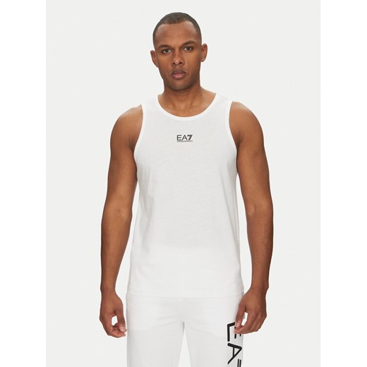 EA7 Emporio Armani Tank top 7M000295 AF10375 U0002 Biały Regular Fit ze sklepu MODIVO w kategorii T-shirty męskie - zdjęcie 182605919