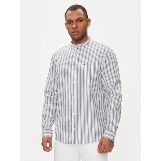 Tommy Jeans Koszula Mao DM0DM18960 Niebieski Regular Fit ze sklepu MODIVO w kategorii Koszule męskie - zdjęcie 182605928