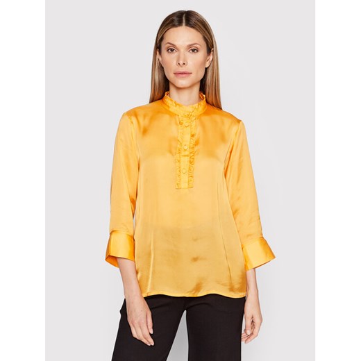 Karen by Simonsen Bluzka Dagmar 10103961 Żółty Regular Fit ze sklepu MODIVO w kategorii Bluzki damskie - zdjęcie 182605985