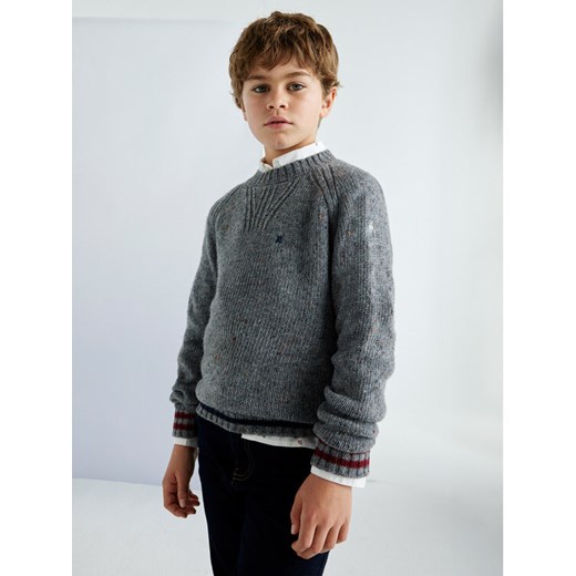 Mayoral Sweter 7390 Szary Regular Fit ze sklepu MODIVO w kategorii Swetry chłopięce - zdjęcie 182606065