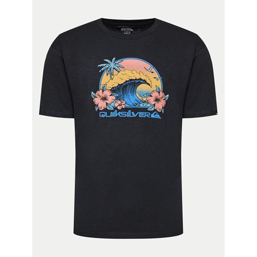 Quiksilver T-Shirt Riding Today EQYZT07676 Czarny Regular Fit ze sklepu MODIVO w kategorii T-shirty męskie - zdjęcie 182606087