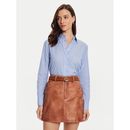 Lauren Ralph Lauren Koszula 200940254001 Błękitny Straight Fit ze sklepu MODIVO w kategorii Koszule damskie - zdjęcie 182606115