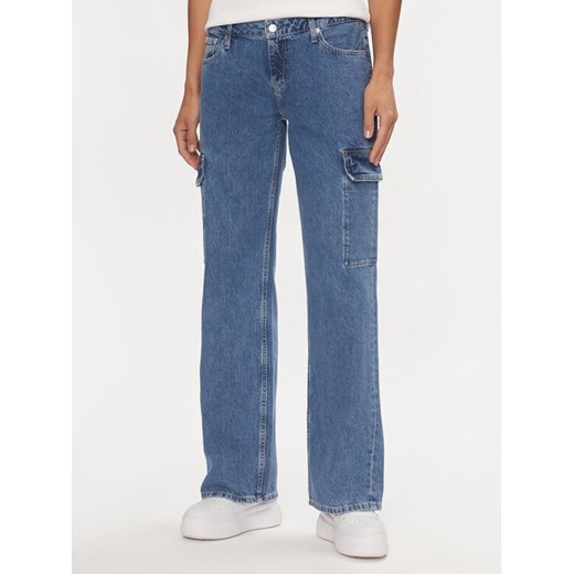 Calvin Klein Jeans Jeansy J20J223688 Niebieski Baggy Fit ze sklepu MODIVO w kategorii Jeansy damskie - zdjęcie 182606128