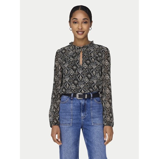 ONLY Bluzka Ditsy 15229700 Czarny Regular Fit ze sklepu MODIVO w kategorii Bluzki damskie - zdjęcie 182606186