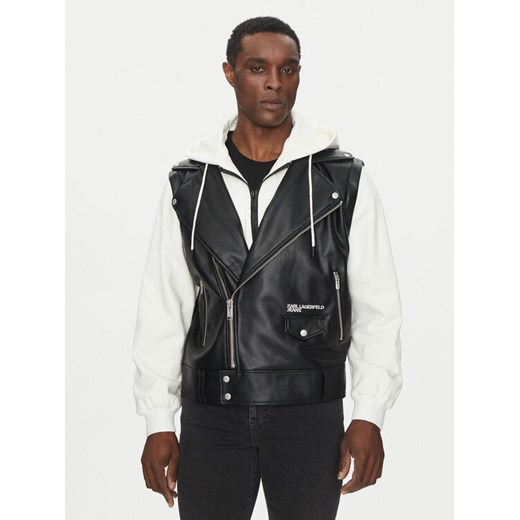 Karl Lagerfeld Jeans Kurtka przejściowa A1M15005 Czarny Regular Fit ze sklepu MODIVO w kategorii Kurtki męskie - zdjęcie 182606195