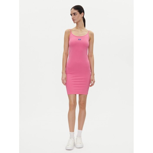 HUGO Sukienka codzienna Narya 50538896 Różowy Slim Fit ze sklepu MODIVO w kategorii Sukienki - zdjęcie 182606208