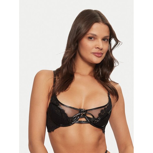 Hunkemöller Biustonosz balkonetka Kali 206198 Czarny ze sklepu MODIVO w kategorii Biustonosze - zdjęcie 182606295