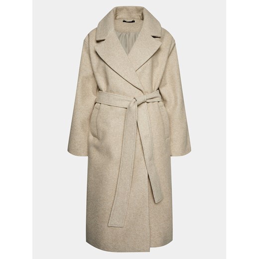 Gina Tricot Płaszcz przejściowy 20609 Beżowy Regular Fit ze sklepu MODIVO w kategorii Płaszcze damskie - zdjęcie 182606377