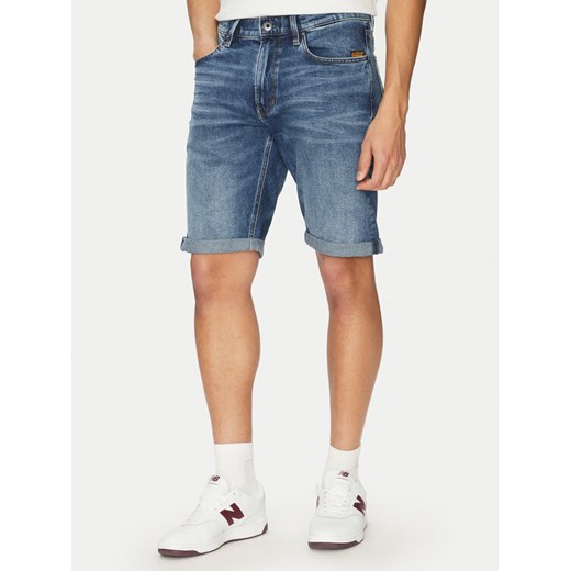 G-Star Raw Szorty jeansowe Mosa D24430-C052 C606 Niebieski Regular Fit ze sklepu MODIVO w kategorii Spodenki męskie - zdjęcie 182606396