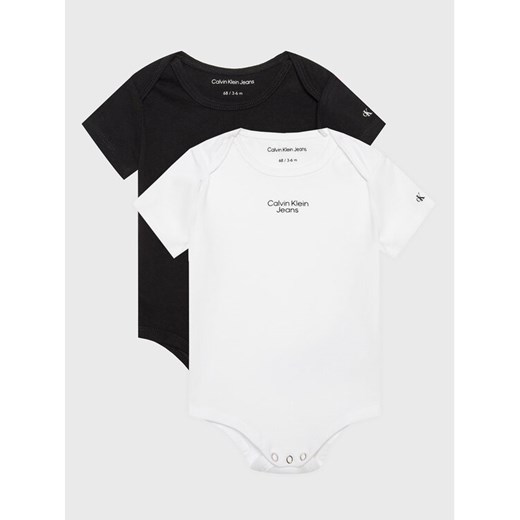 Calvin Klein Jeans Komplet 2 par body dziecięcych IN0IN00015 Kolorowy Regular Fit ze sklepu MODIVO w kategorii Body niemowlęce - zdjęcie 182606467