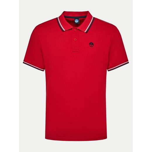 North Sails Polo 692455 Czerwony Regular Fit ze sklepu MODIVO w kategorii T-shirty męskie - zdjęcie 182606487