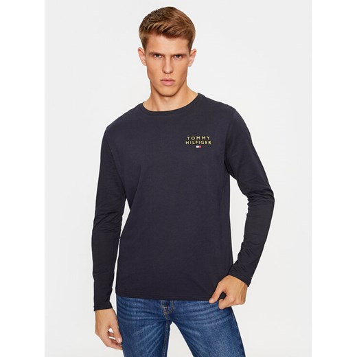 Tommy Hilfiger Longsleeve UM0UM03067 Granatowy Regular Fit ze sklepu MODIVO w kategorii T-shirty męskie - zdjęcie 182606506
