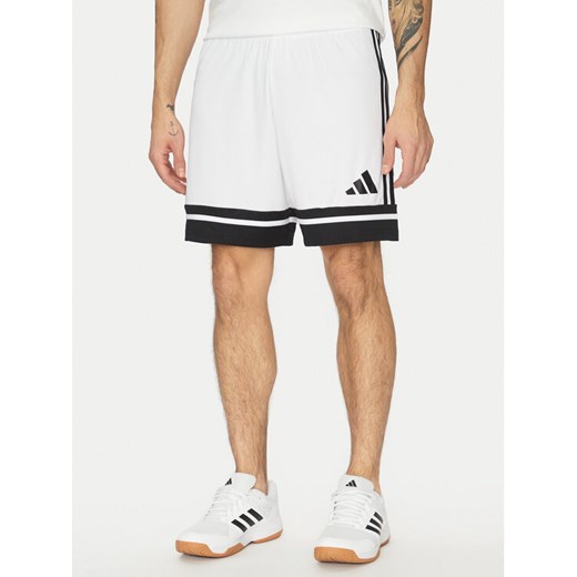 adidas Szorty sportowe Squadra 25 JH3412 Biały Regular Fit ze sklepu MODIVO w kategorii Spodenki męskie - zdjęcie 182606548
