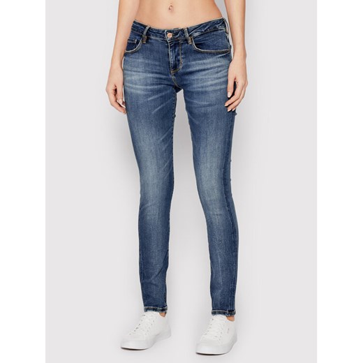 Guess Jeansy Annette W2YA99 D4Q02 Niebieski Skinny Fit ze sklepu MODIVO w kategorii Jeansy damskie - zdjęcie 182606606