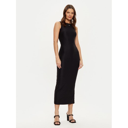 Guess Sukienka dzianinowa W4YK0J KCDE0 Czarny Slim Fit ze sklepu MODIVO w kategorii Sukienki - zdjęcie 182606626