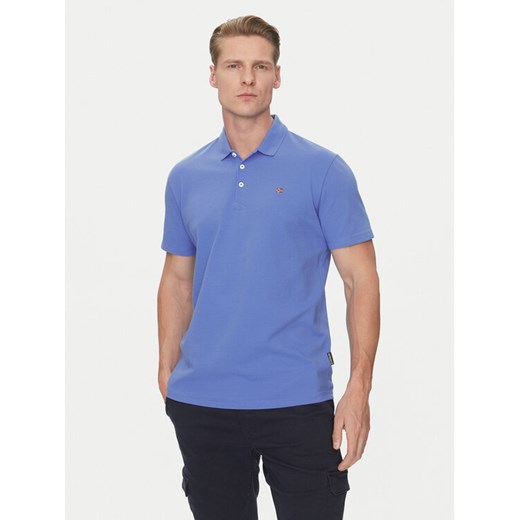 Napapijri Polo Ealis NP0A4H8B Niebieski Regular Fit ze sklepu MODIVO w kategorii T-shirty męskie - zdjęcie 182606669