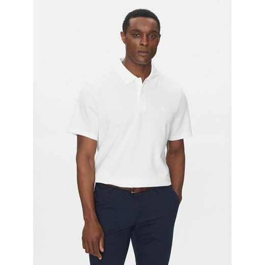 Michael Kors Polo CS552GZH5J Biały Regular Fit ze sklepu MODIVO w kategorii T-shirty męskie - zdjęcie 182606708
