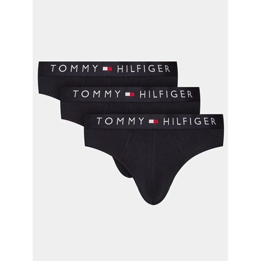 Tommy Hilfiger Komplet 3 par slipów UM0UM03182 Granatowy ze sklepu MODIVO w kategorii Majtki męskie - zdjęcie 182606747