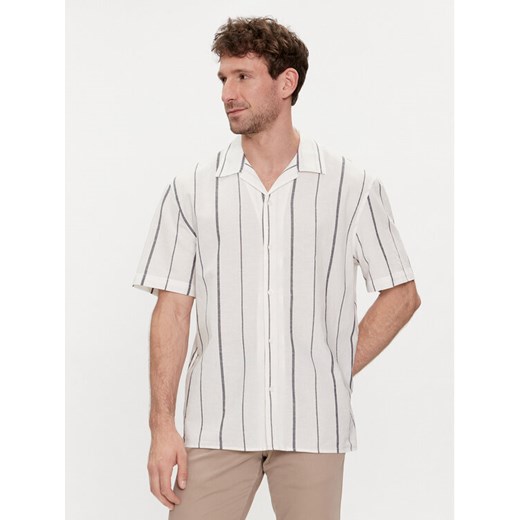 Selected Homme Koszula New Linen 16092978 Beżowy Relaxed Fit ze sklepu MODIVO w kategorii Koszule męskie - zdjęcie 182606758