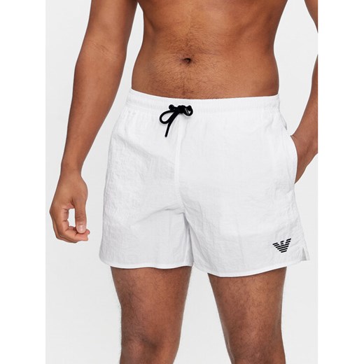 Emporio Armani Underwear Szorty kąpielowe 211756 4R422 00010 Biały Regular Fit 54 MODIVO