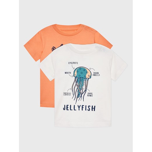 Zippy Komplet 2 t-shirtów ZBBAP0303 23016 Kolorowy Regular Fit ze sklepu MODIVO w kategorii Koszulki niemowlęce - zdjęcie 182606819
