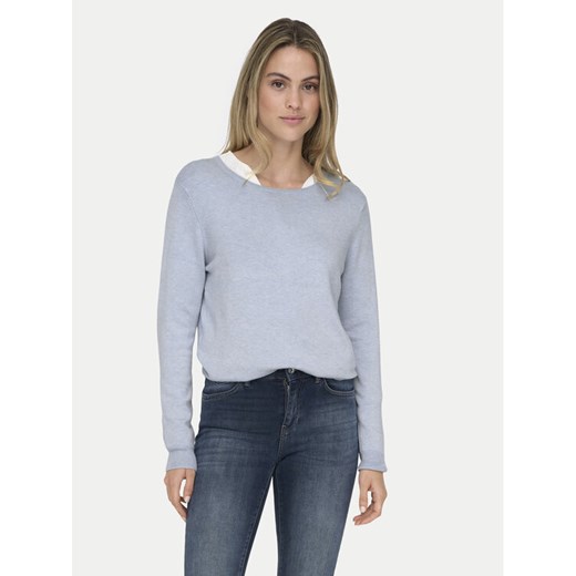 ONLY Sweter Venice 15333989 Błękitny Regular Fit ze sklepu MODIVO w kategorii Swetry damskie - zdjęcie 182606835