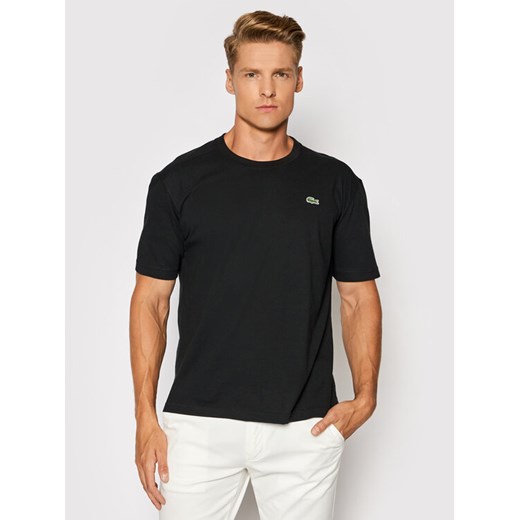 Lacoste T-Shirt TH7618 Czarny Regular Fit ze sklepu MODIVO w kategorii T-shirty męskie - zdjęcie 182606886