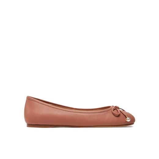 TWINSET Baleriny Ballerina 242TCP150 Beżowy ze sklepu MODIVO w kategorii Balerinki - zdjęcie 182606968