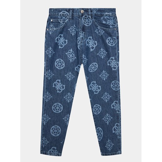 Guess Spodnie materiałowe J3YA01 D45E0 Różowy Regular Fit ze sklepu MODIVO w kategorii Spodnie dziewczęce - zdjęcie 182606979