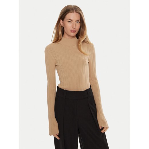 IVY OAK Golf Kylie IO113143 Beżowy Slim Fit ze sklepu MODIVO w kategorii Swetry damskie - zdjęcie 182607049