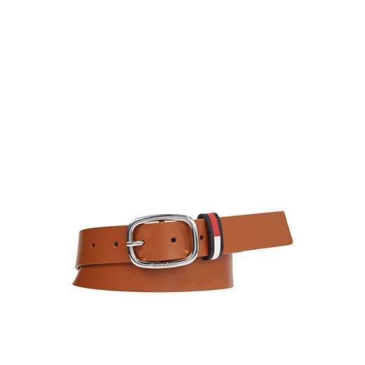 Tommy Jeans Pasek Damski Tjw Oval Co Shape 3.0 AW0AW15484 Brązowy ze sklepu MODIVO w kategorii Paski damskie - zdjęcie 182607135